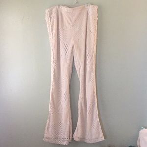 Urban Outfitters lace bell bottoms